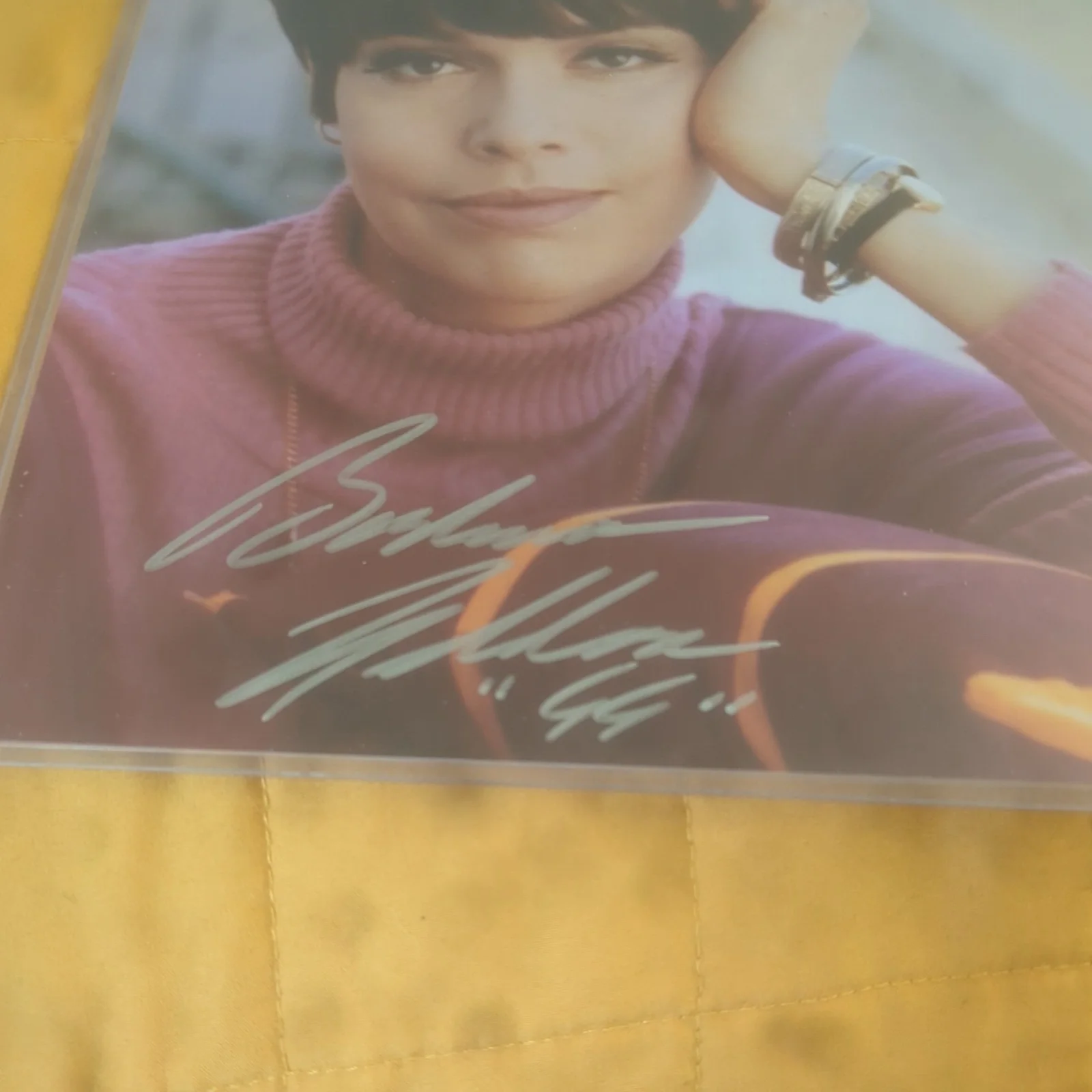 Barbara Feldon — Barbara Feldon - Autographed 8x10 Photo of Agent 99. Letter of Authenticity, image 2