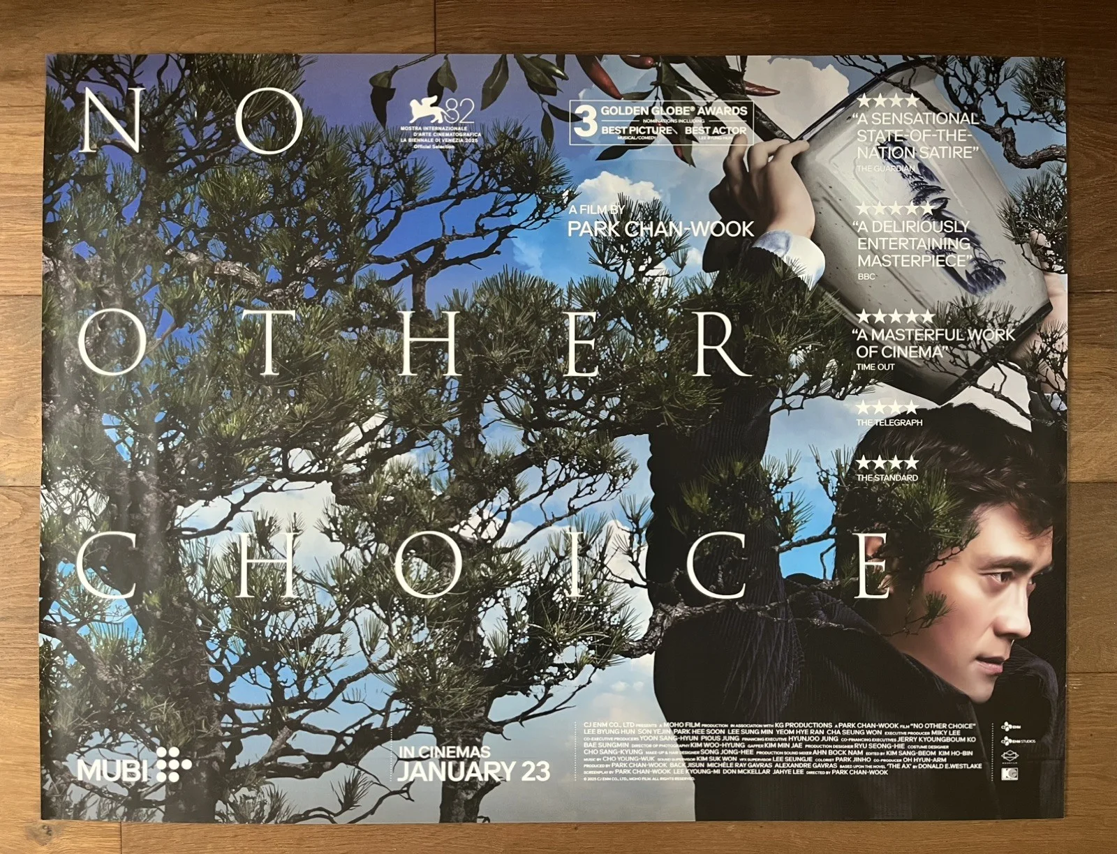 No Other Choice (2025), Park Chan-wook, Original UK Cinema Quad Poster 30"x40", изображение 2