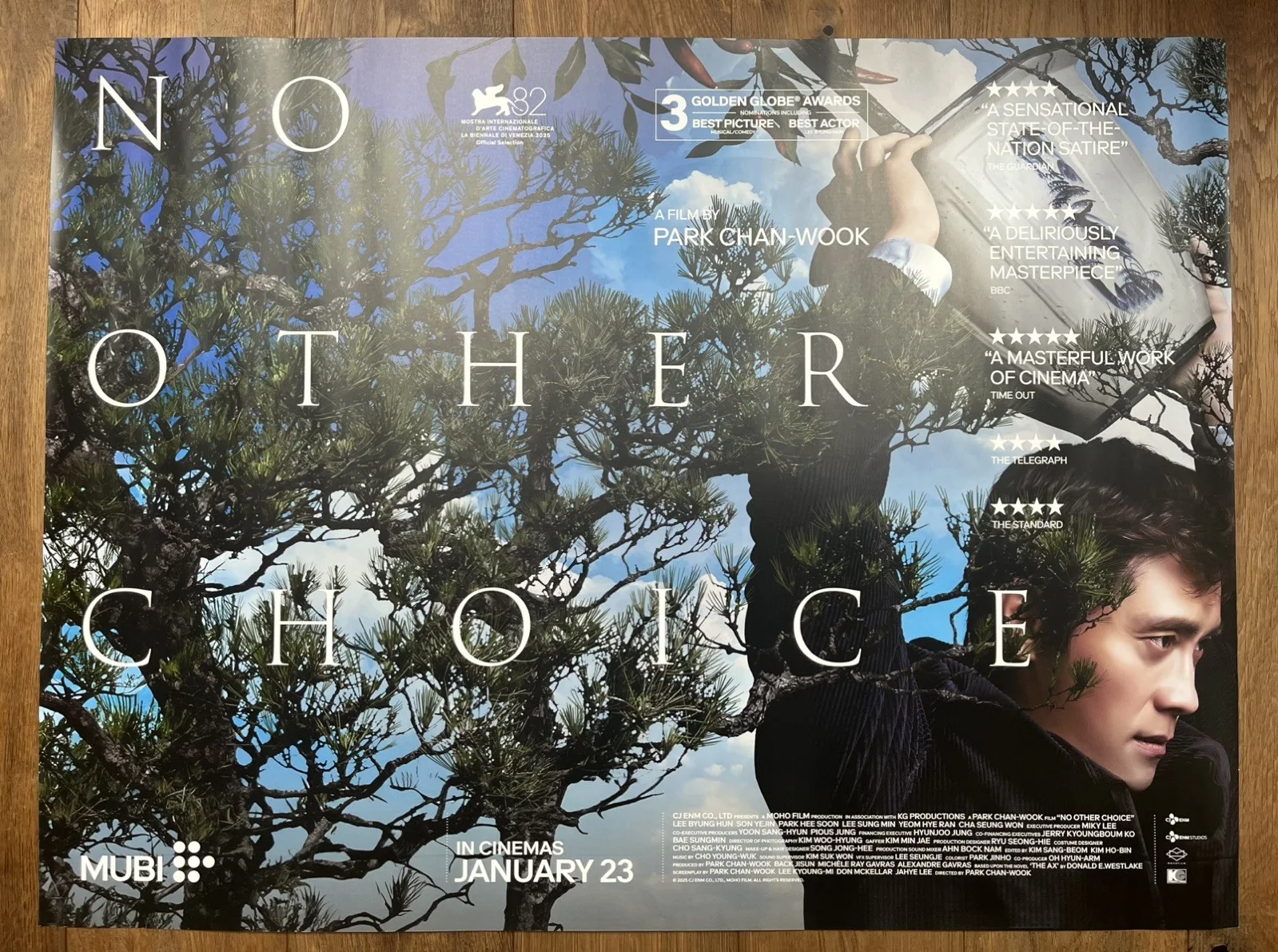 No Other Choice (2025), Park Chan-wook, Original UK Cinema Quad Poster 30"x40", изображение 5
