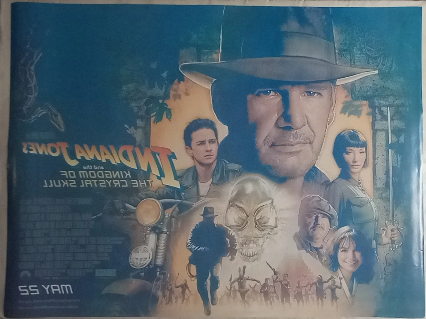 Indiana Jones and the Kingdom of the Crystal Skull (2008) D/S UK Quad Poster, изображение 2