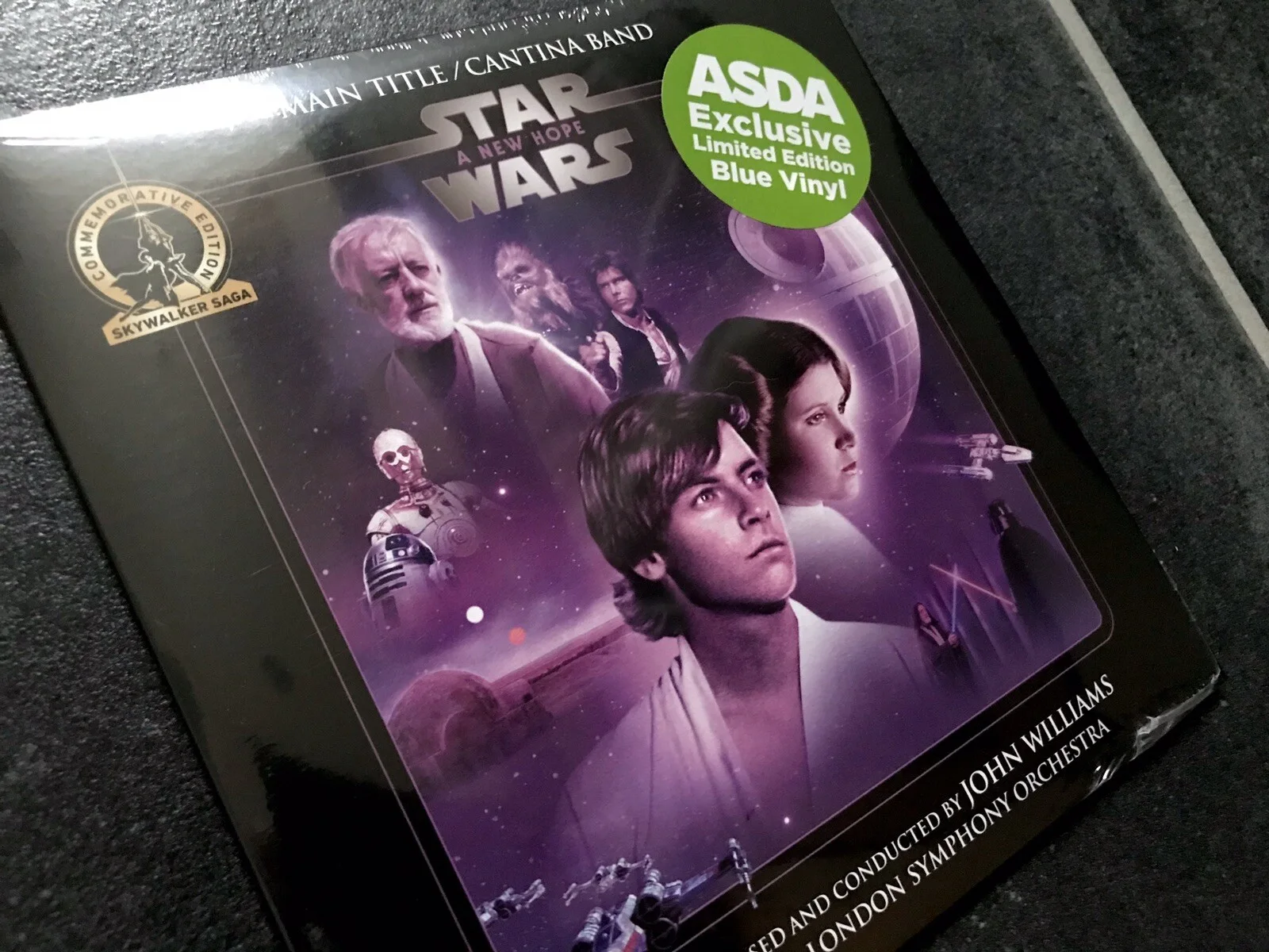 STAR WARS Movie 7in Coloured Vinyl Film MARK HAMIL HARRISON FORD ALEC GUINNESS, изображение 3