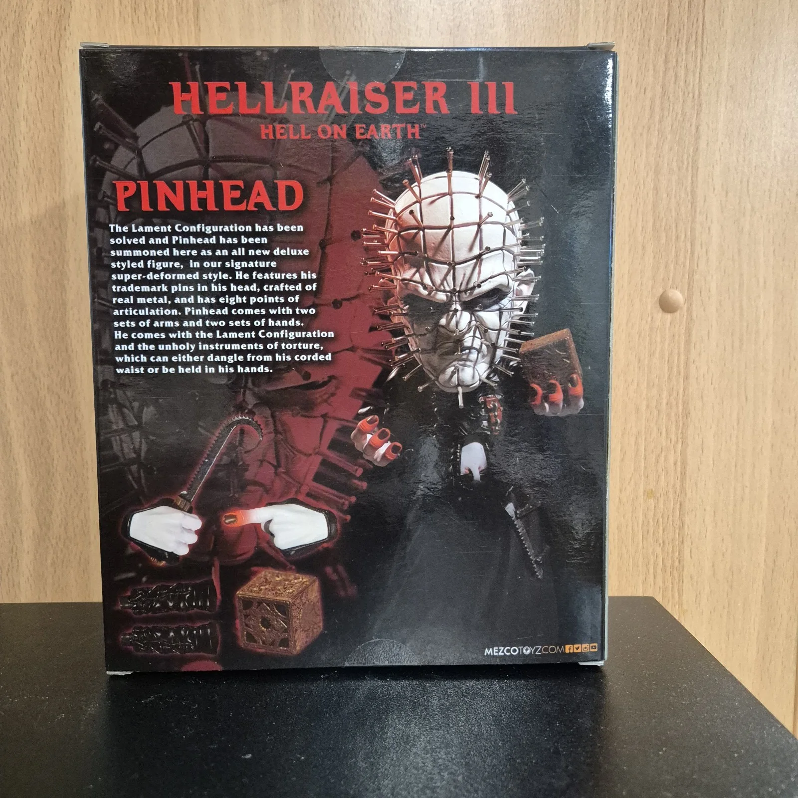 Mezco Hellraiser III Pinhead Figure Boxed Horror (Opened), изображение 4