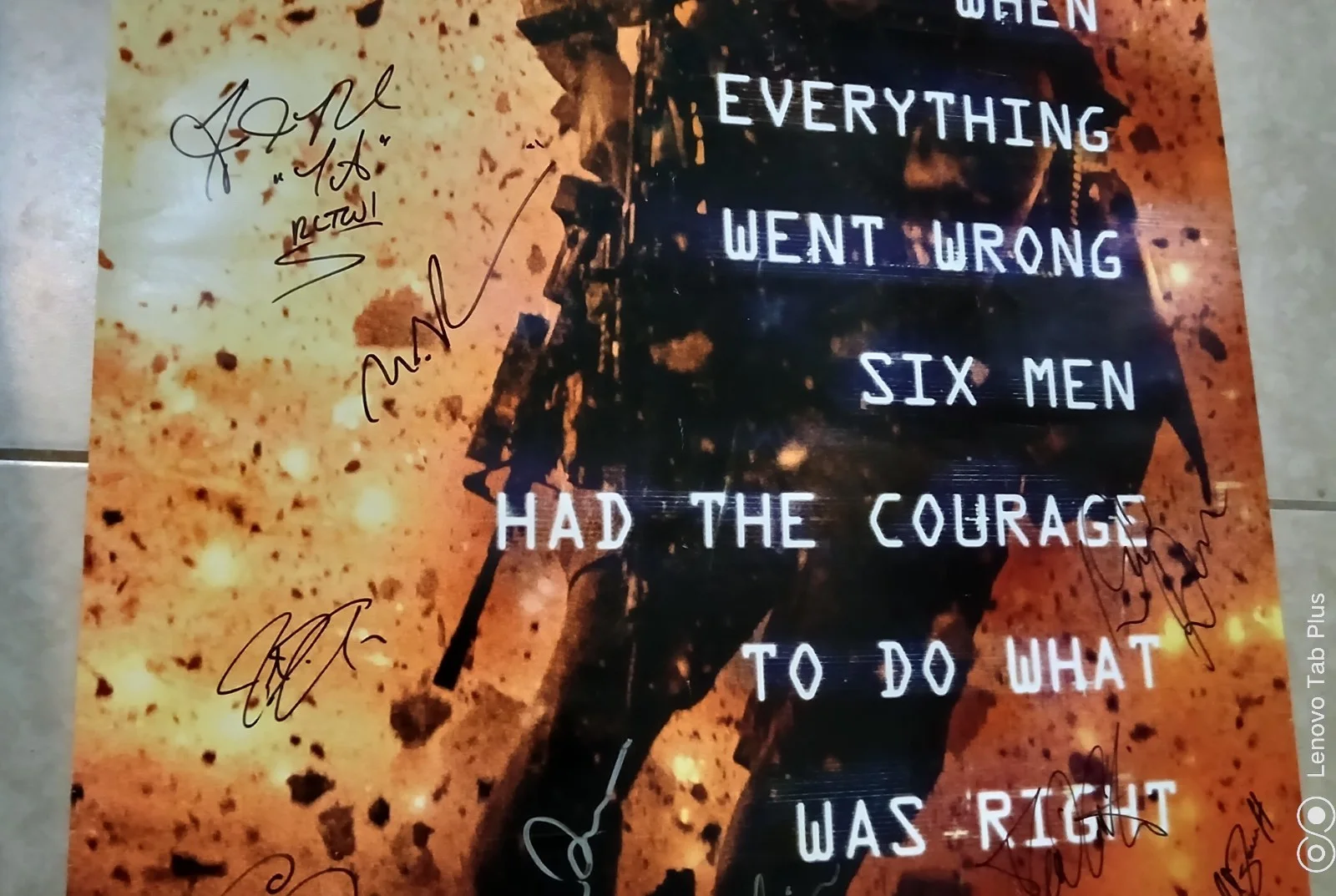 Cast Of 13 Hours — 13 HOURS MOVIE POSTER 27 x 40 HAND SIGNED 12 AUTOGRAPHS EBAY AUTHENTICATION, изображение 3