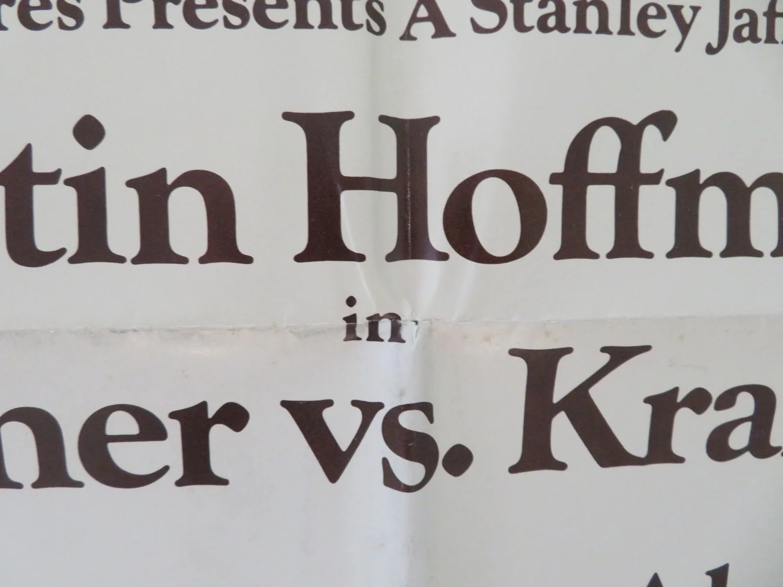 KRAMER VS. KRAMER FOLDED US ONE SHEET POSTER DUSTIN HOFFMAN MERYL STREEP 1979, image 4
