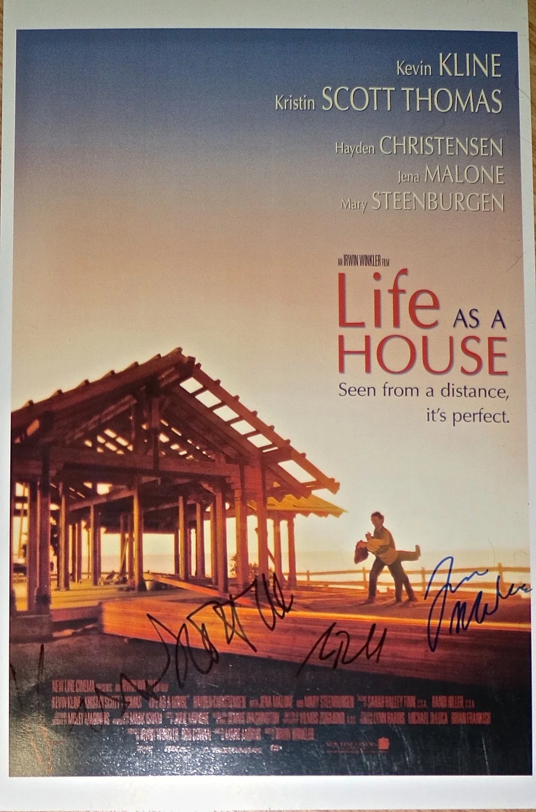 Kristin Scott Thomas, Jena Malone, Sam Robards — Kristin Scott Thomas, Jena Malone & Sam Robards signed 11x17 Poster. Exact Proof, image 4