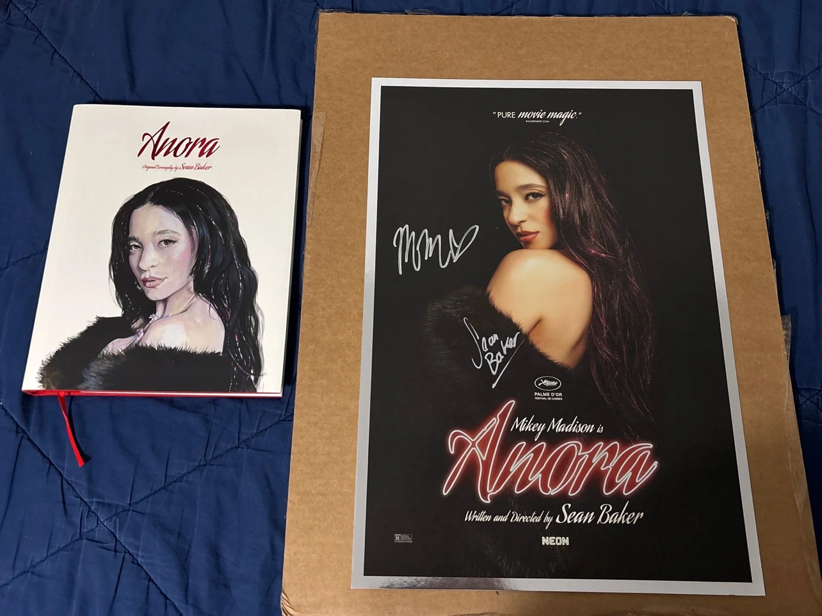 Anora Signed Poster by Mikey Madison & Sean Baker and Screenplay Rare, изображение 2