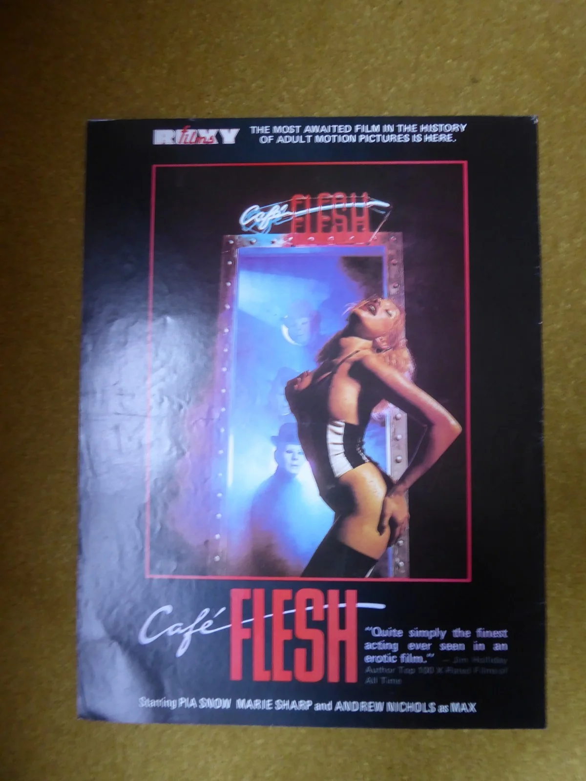 Original 1980's Video Trade Magazine Advert Cafe Flesh/Poltergeist Pre Cert DPP, изображение 2
