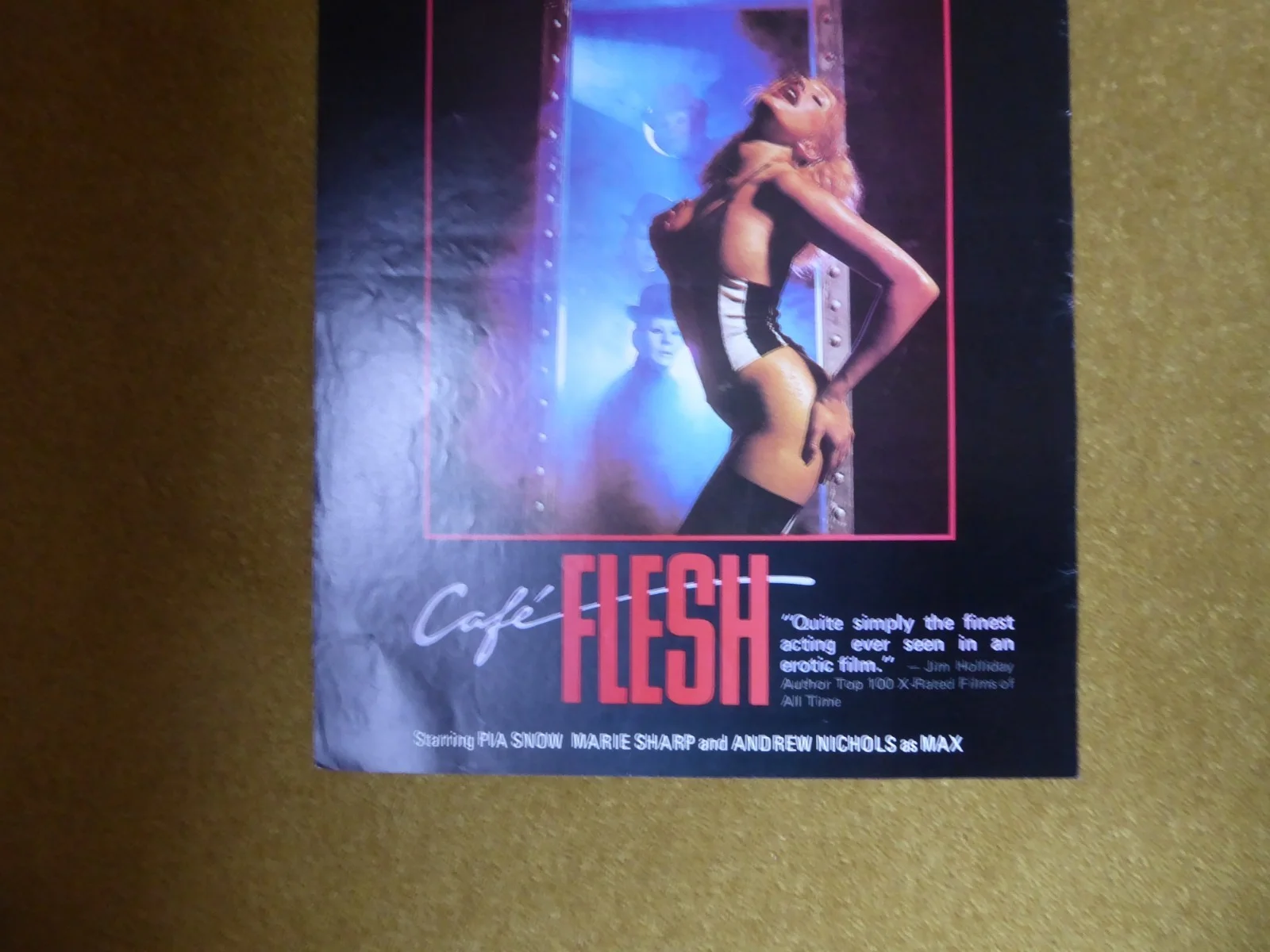 Original 1980's Video Trade Magazine Advert Cafe Flesh/Poltergeist Pre Cert DPP, изображение 3