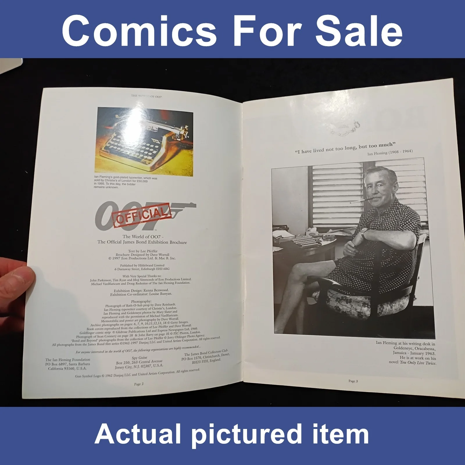 The World Of 007 - The Official James Bond Exhibition Brochure 1997 (LOT#14596), изображение 5