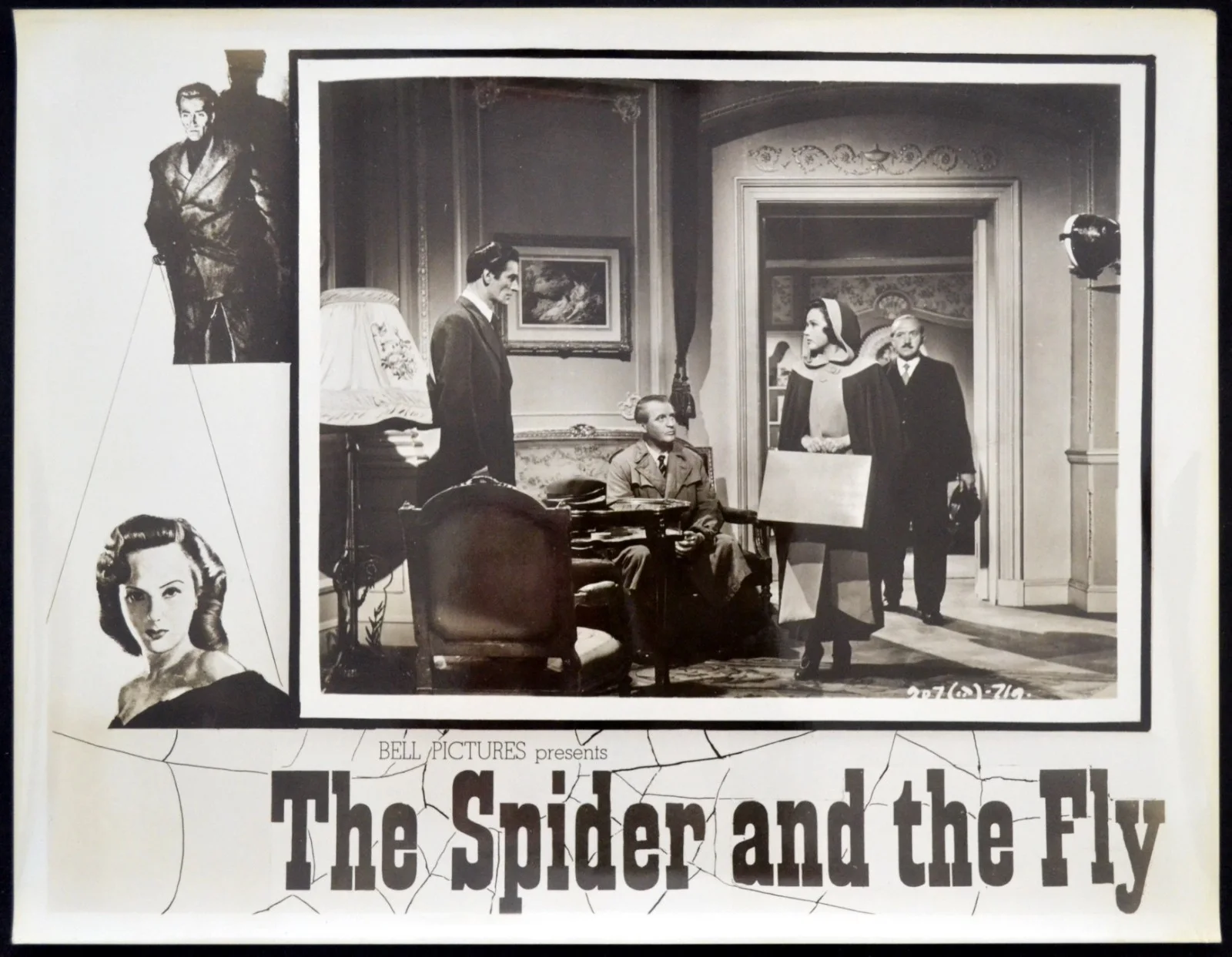 SPIDER AND THE FLY 1949 Eric Portman, Guy Rolfe, Nadia Gray LOBBY SET, изображение 5