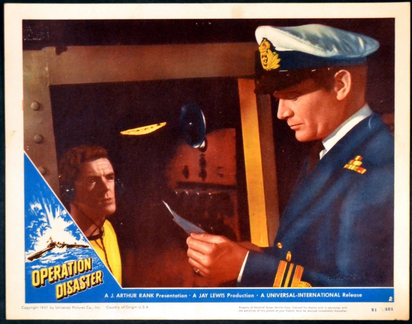 MORNING DEPARTURE 1950 John Mills, Richard Attenborough, Nigel Patrick LOBBY SET, изображение 2