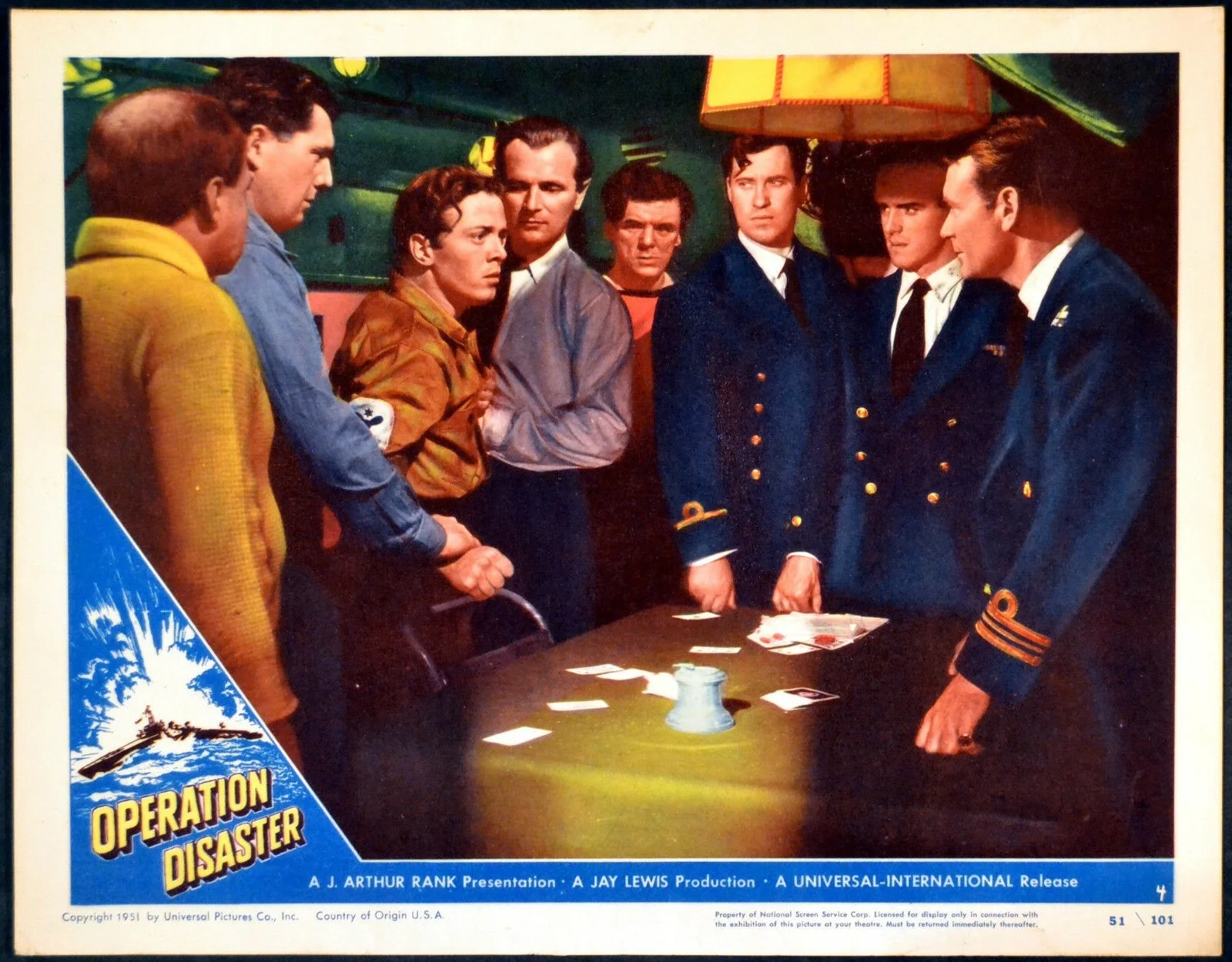 MORNING DEPARTURE 1950 John Mills, Richard Attenborough, Nigel Patrick LOBBY SET, изображение 4
