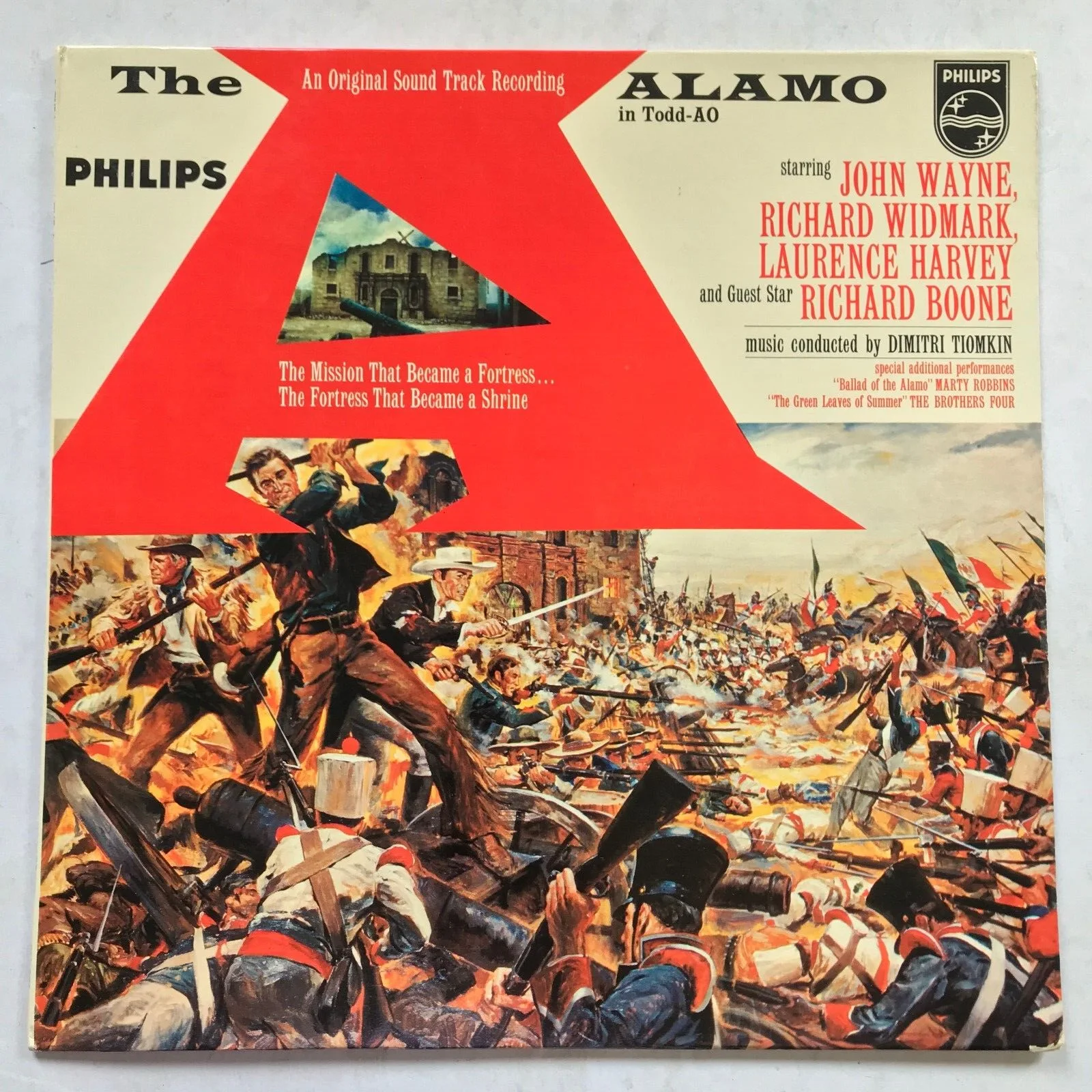 The ALAMO Soundtrack Vinyl LP + UK Souvenir Movie Photo Book John Wayne, изображение 5
