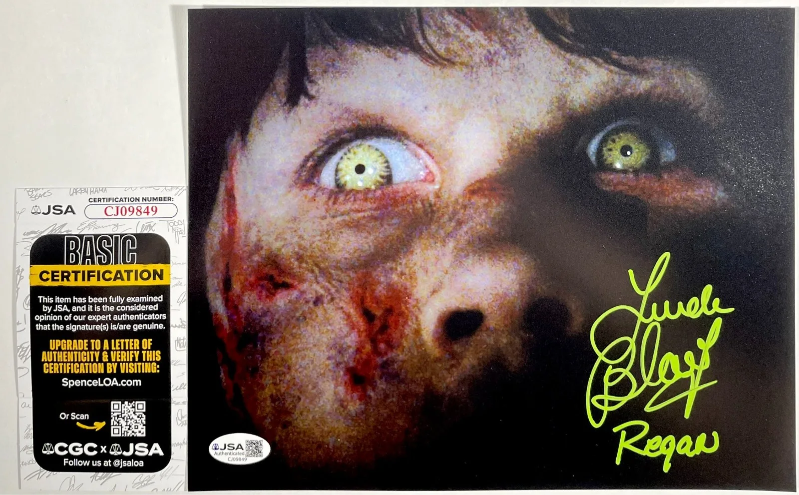Linda Blair — Linda Blair Signed The Exorcist Regan 8x10 Photo Authentic Autograph JSA COA
