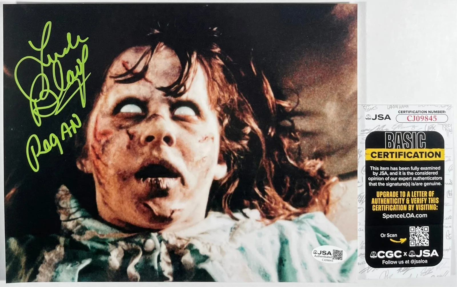Linda Blair — Linda Blair Signed The Exorcist Regan 8x10 Photo Authentic Autograph JSA COA