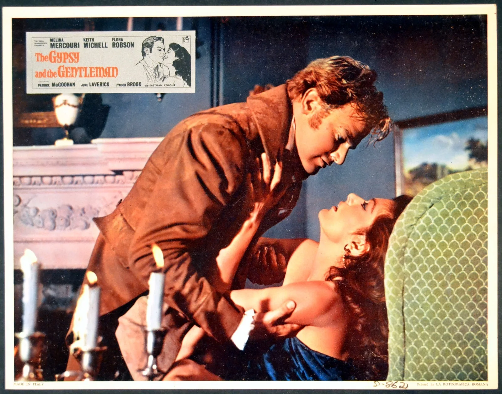 GYPSY AND THE GENTLEMAN 1958 Melina Mercouri, Keith Michell UK LOBBY SET, изображение 4