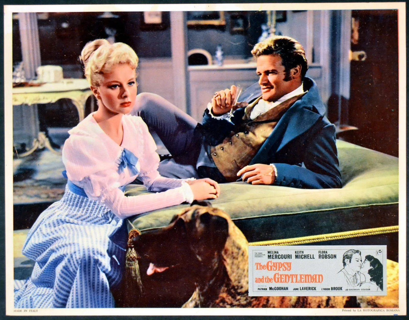 GYPSY AND THE GENTLEMAN 1958 Melina Mercouri, Keith Michell UK LOBBY SET, изображение 5