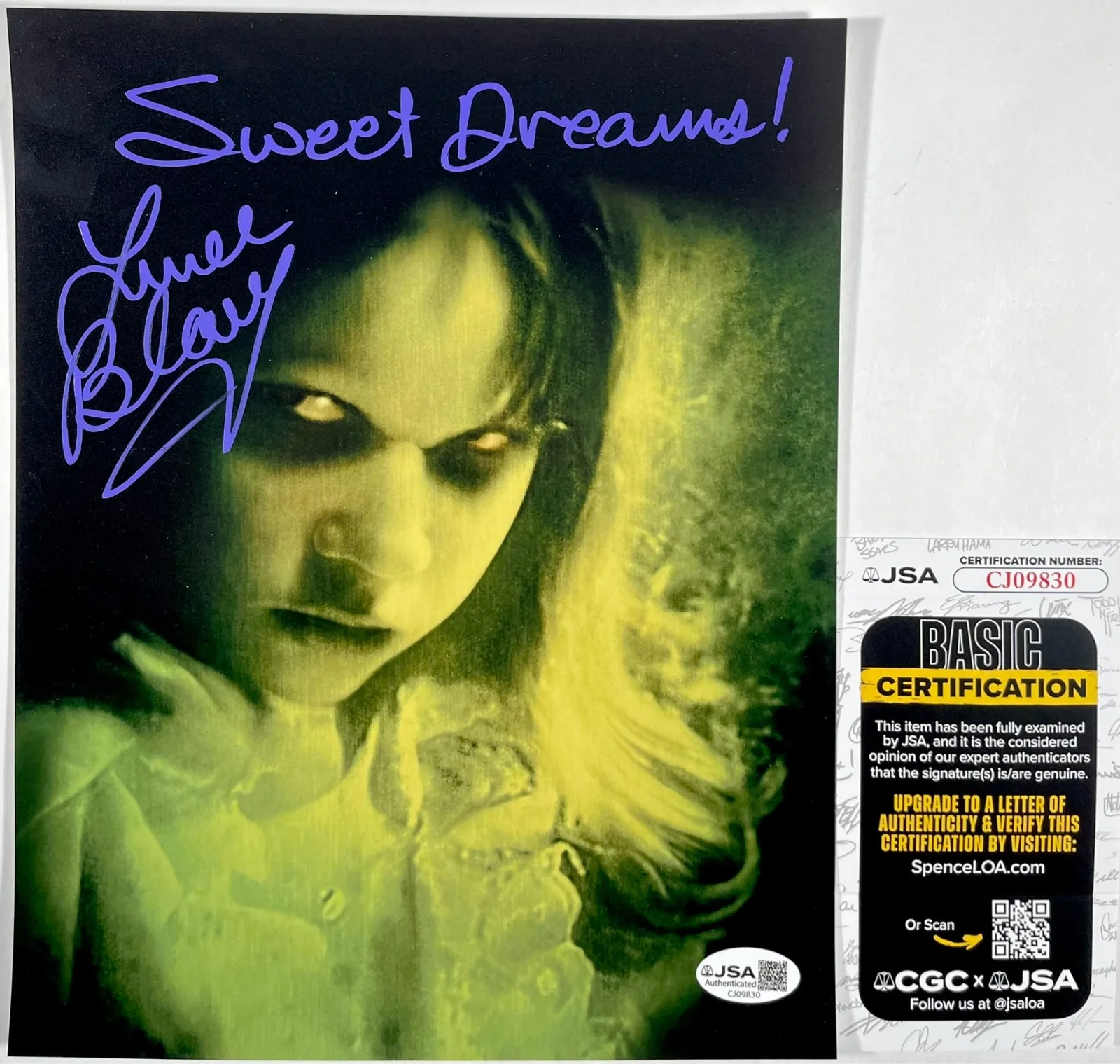 Linda Blair — Linda Blair Signed The Exorcist Regan 8x10 Photo Authentic Autograph JSA COA