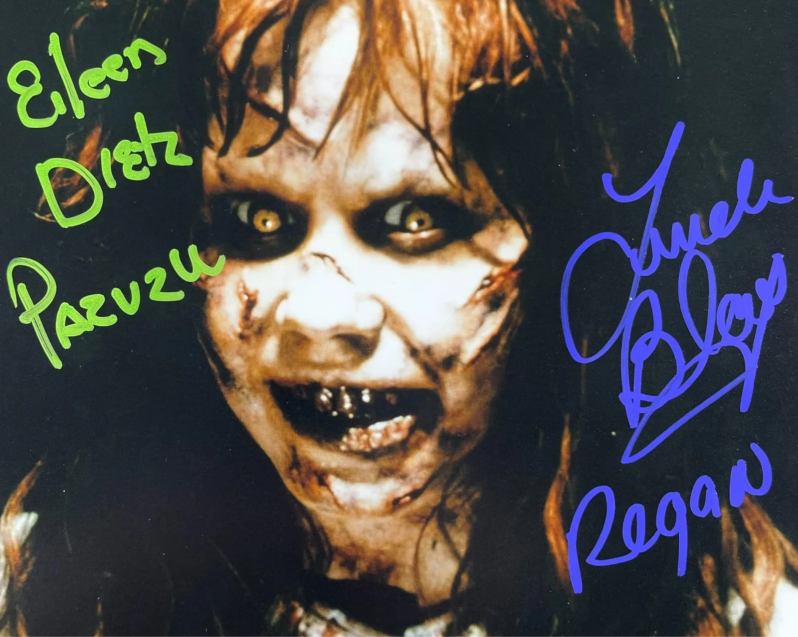 Linda Blair — Linda Blair & Eileen Dietz Signed The Exorcist 8x10 Photo Autograph JSA COA, image 2