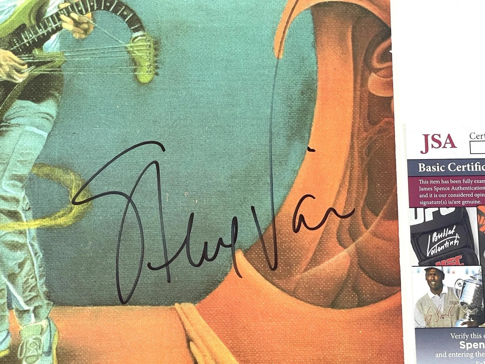 Steve Vai Autographed 1984 Original Press Flexible Vinyl Album Record JSA Signed, изображение 2