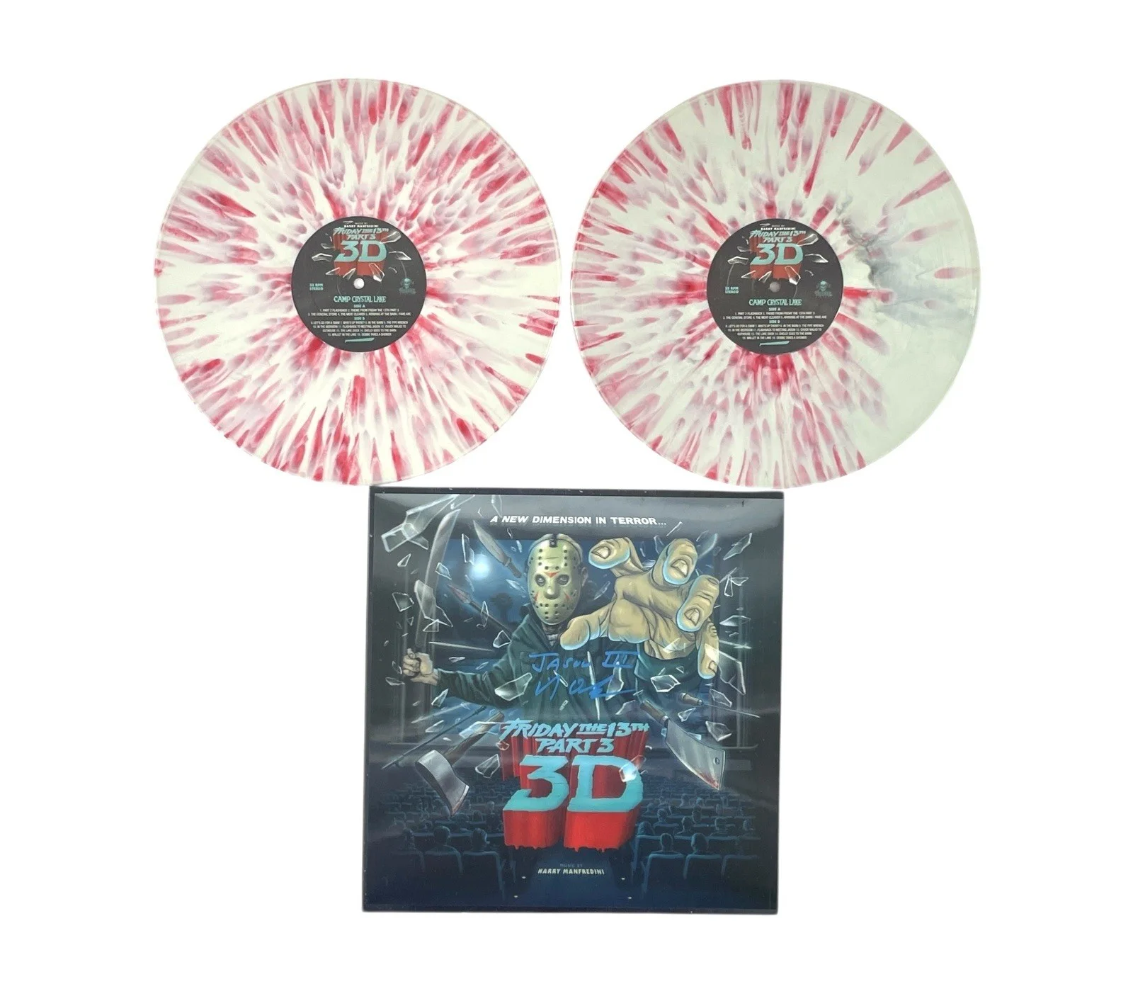 Mike DeLuna — Friday the 13th Part 3 Signed Waxwork Records Movie Soundtrack Mike DeLuna ACOA