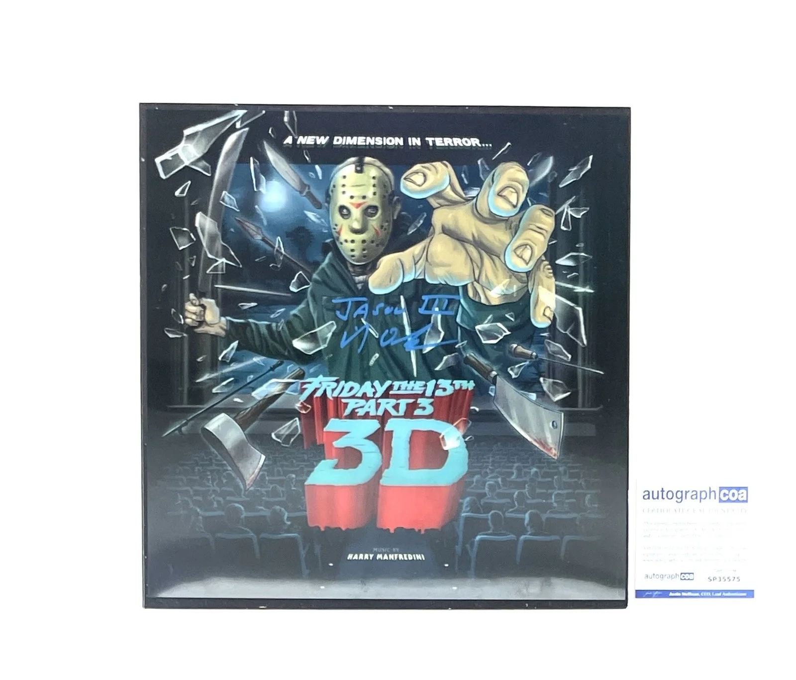 Mike DeLuna — Friday the 13th Part 3 Signed Waxwork Records Movie Soundtrack Mike DeLuna ACOA, image 3
