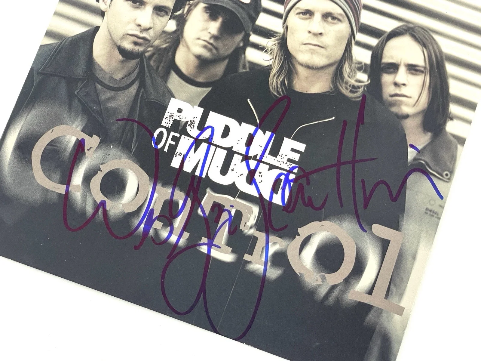 Puddle of Mudd Wes Scantlin Signed Autographed Control 7” Vinyl Record ACOA 🤘, image 2