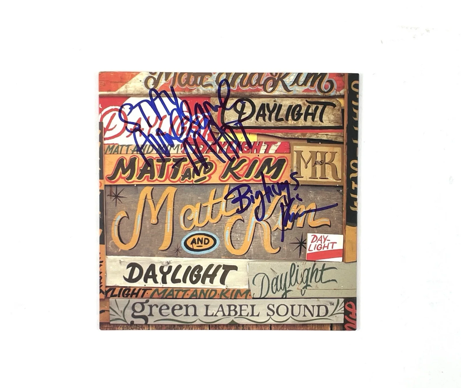 Matt And Kim Band Signed Daylight Promo 7” Vinyl Matt Johnson Kim Schifino ACOA, изображение 3