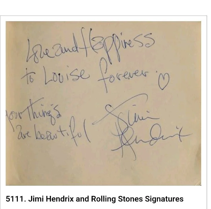 Jimi Hendrix Signed Autographed Lp With Full Inscription Rare 1969 Lady Land, изображение 4