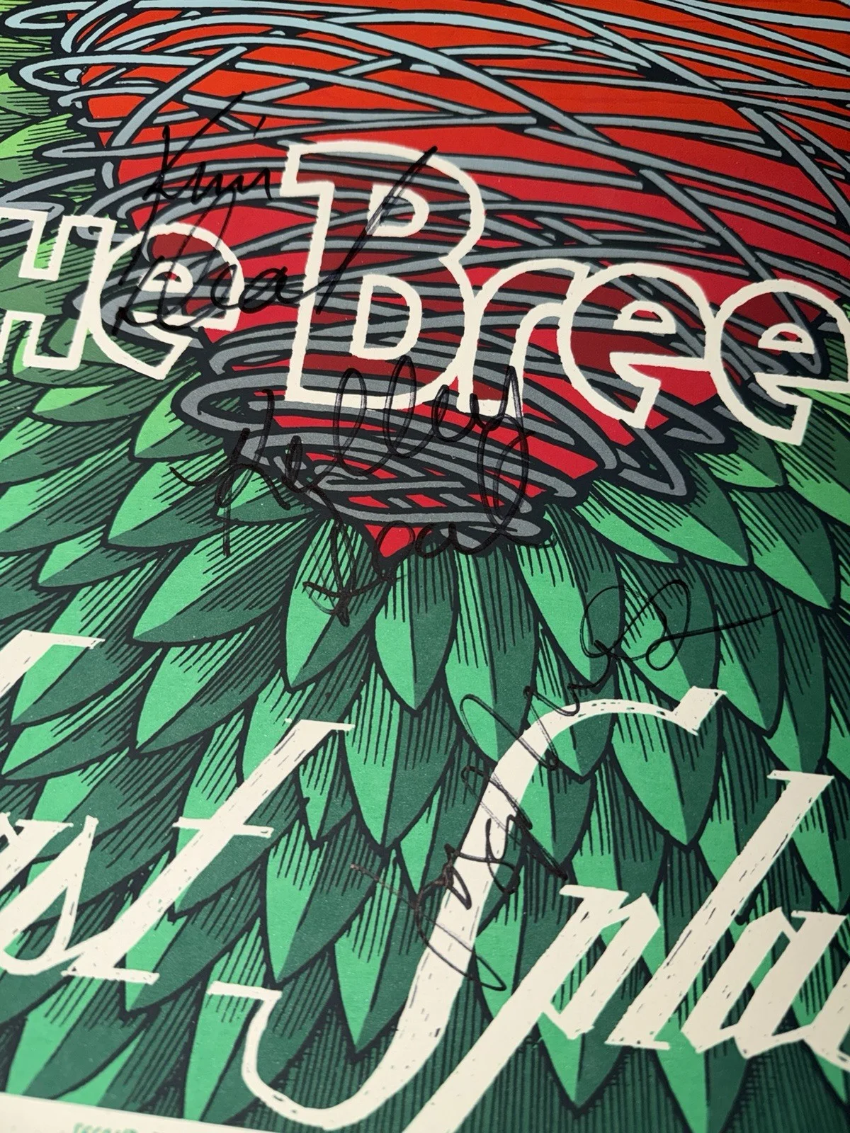 The Breeders signed 2013 Last Splash Tour Poster X3 Kim Deal Kelley Deal, изображение 2