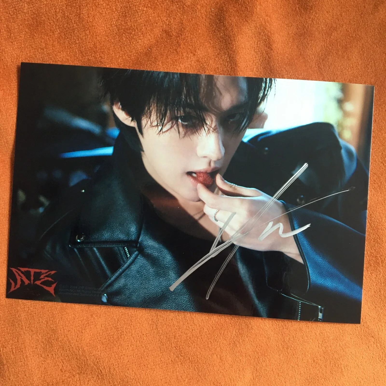 Stray Kids SKZ LEE KNOW Photo ATE Autographed Signed K-POP Collection 4*6 2024, image 3
