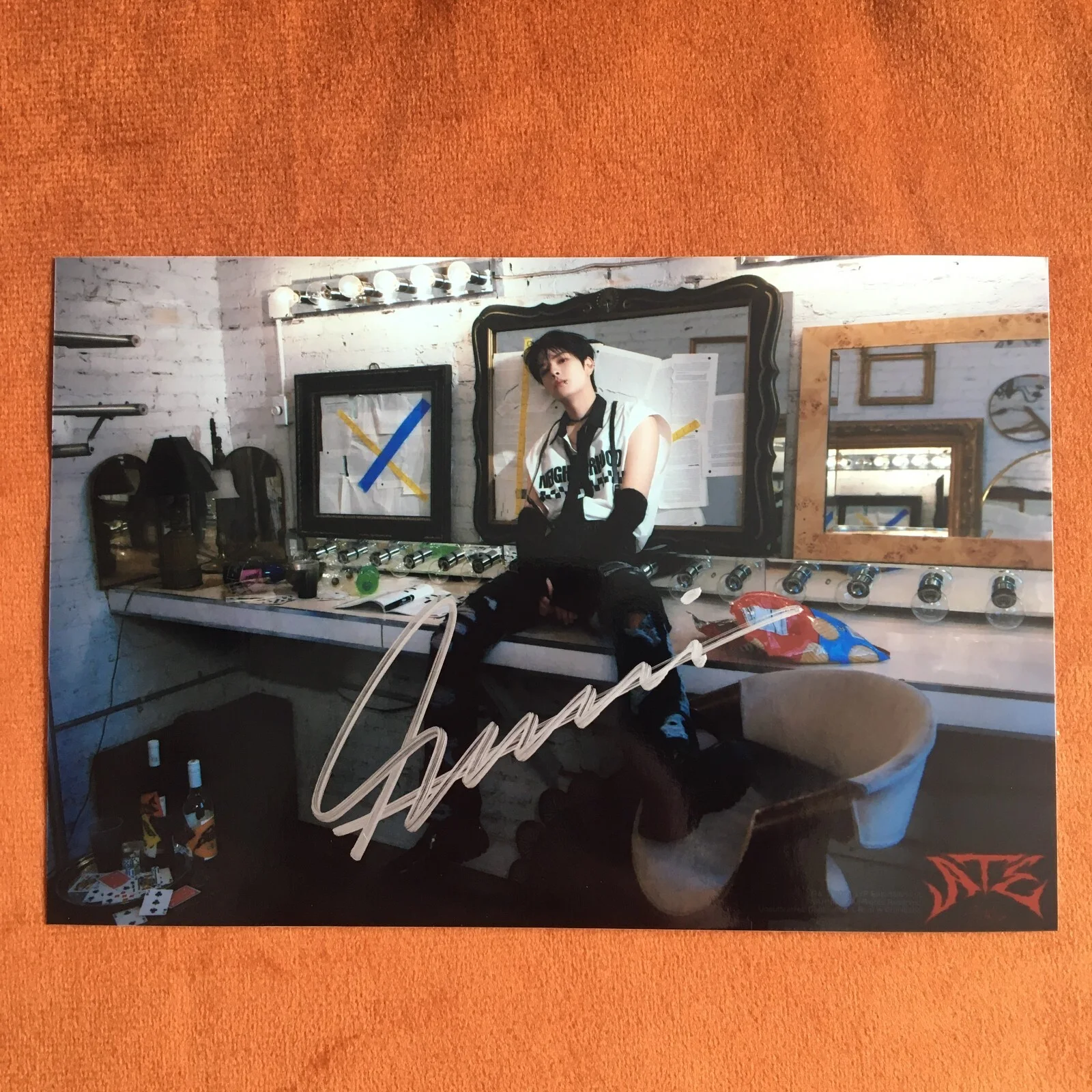 Stray Kids Kim Seung-min Photo ATE Autographed Signed K-POP Collection 4*6 2024, image 5