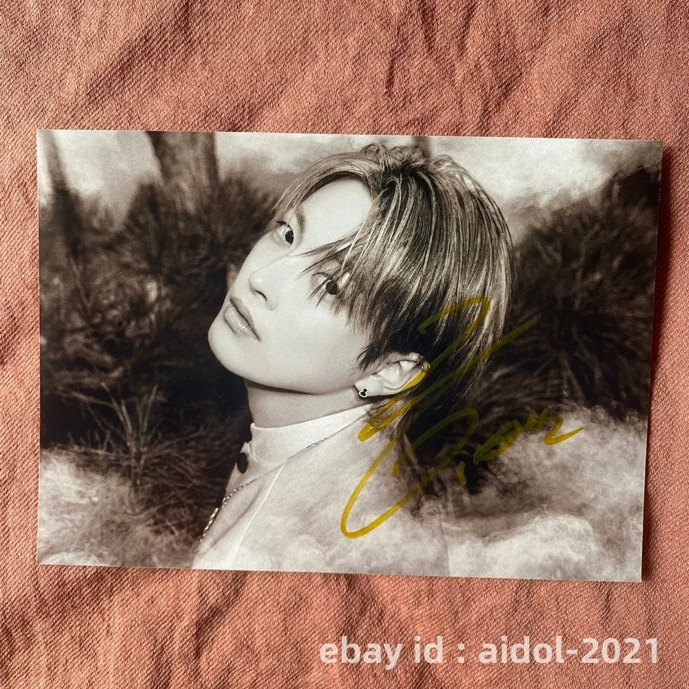 ATEEZ Hongjong Autographed Photo Golden Hour Part4 5*7 K-POP Collection 2026, изображение 3