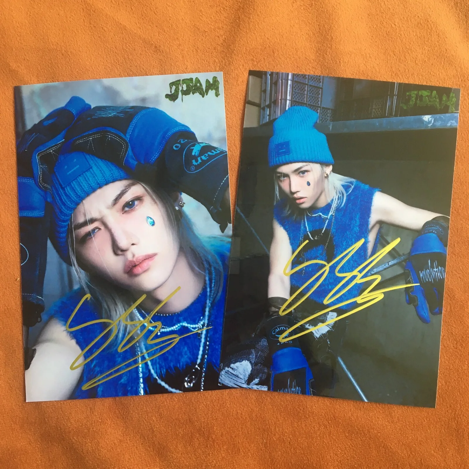 Stray Kids FELIX Felix Photo JJAM Autographed Signed K-POP Collection 4*6 2024, изображение 2