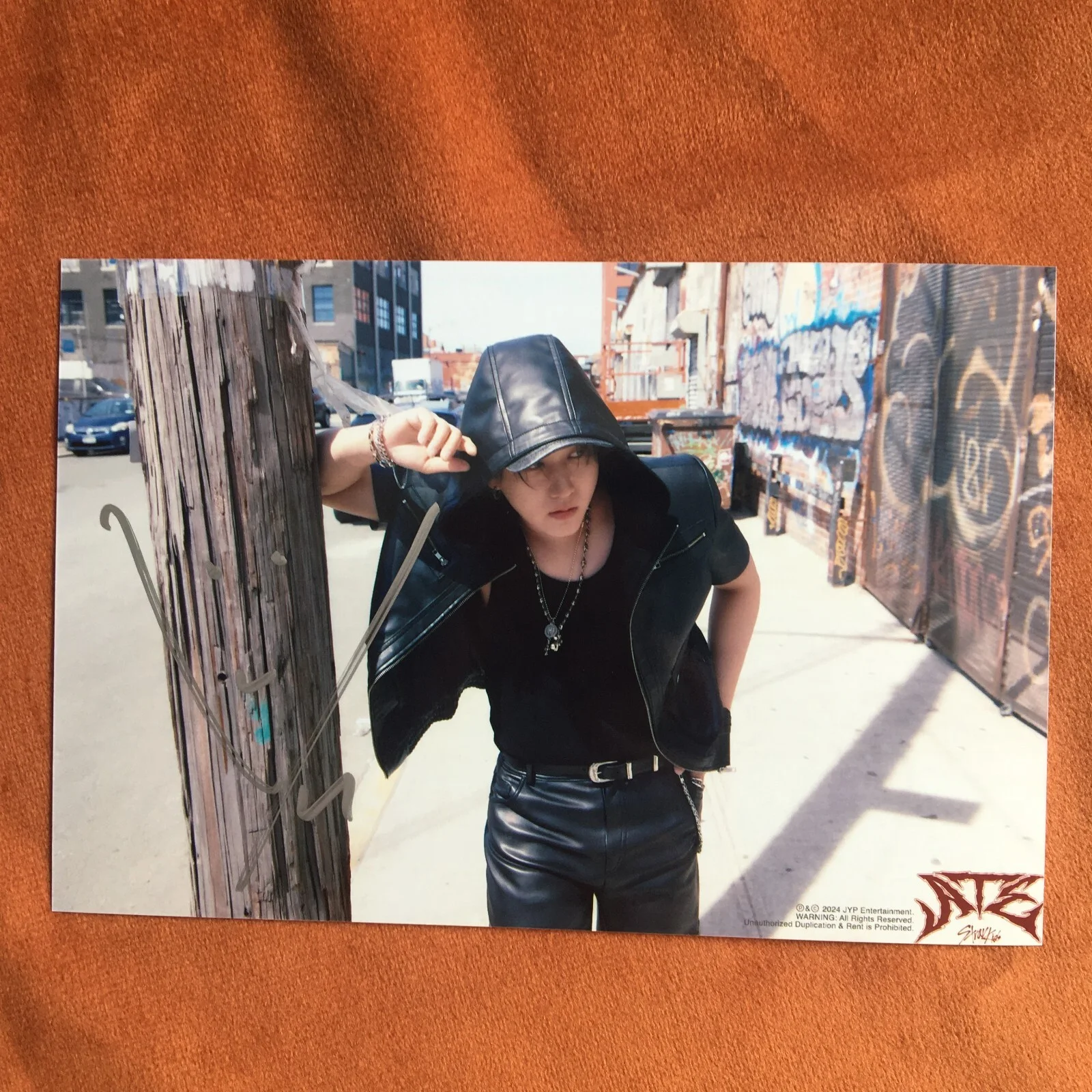 Stray Kids SKZ Chang-Bin Photos ATE Autographed Signed K-POP Collection 4*6 2024, изображение 3