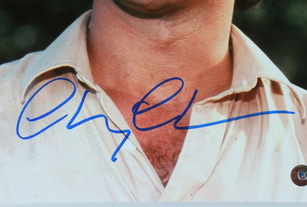 Chevy Chase — Chevy Chase Autographed 11x14 Caddyshack-Beckett W Hologram *Blue, изображение 2