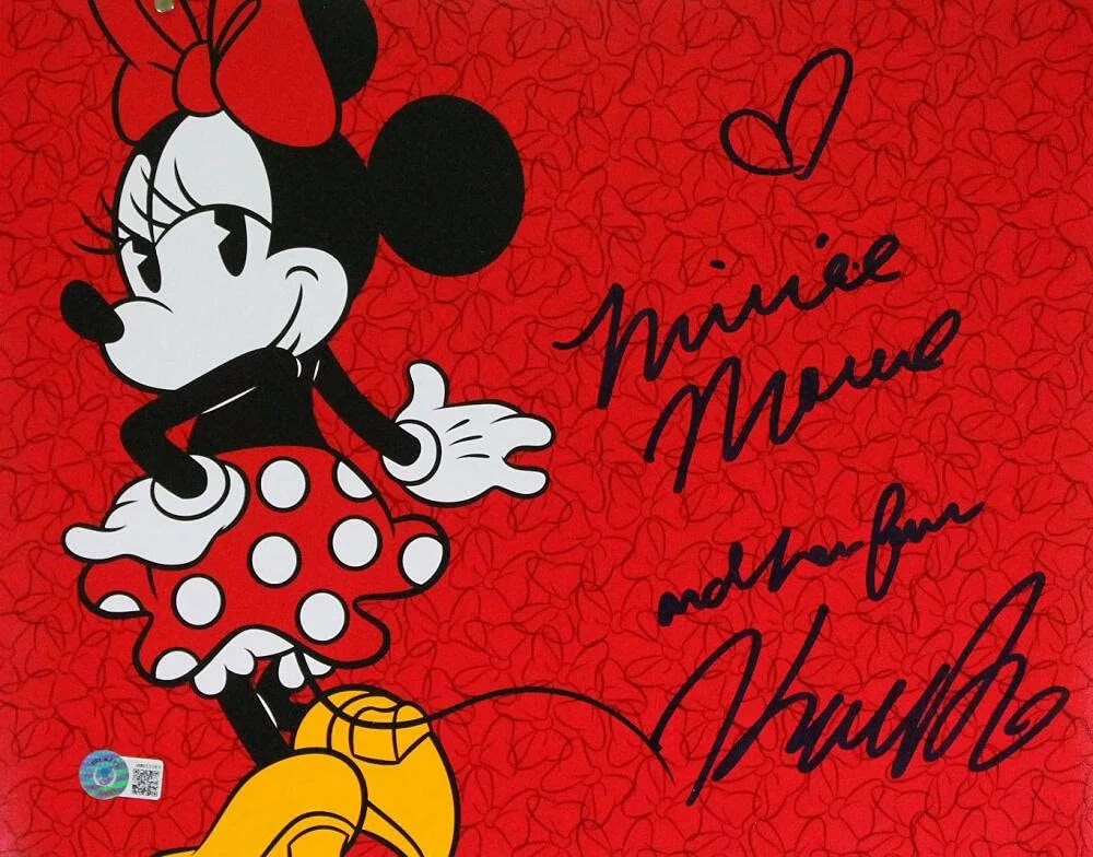 Kaitlyn Robrock — Kaitlyn Robrock Signed Minnie Mouse 11x14 w/Insc.-Beckett W Hologram *Blue, изображение 4