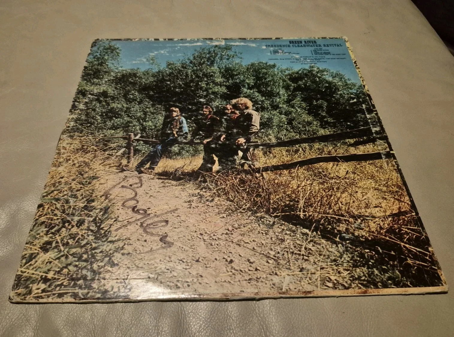 CCR John Fogerty Signed Autographed Lp Green River Creedence Clearwater Revival, image 3