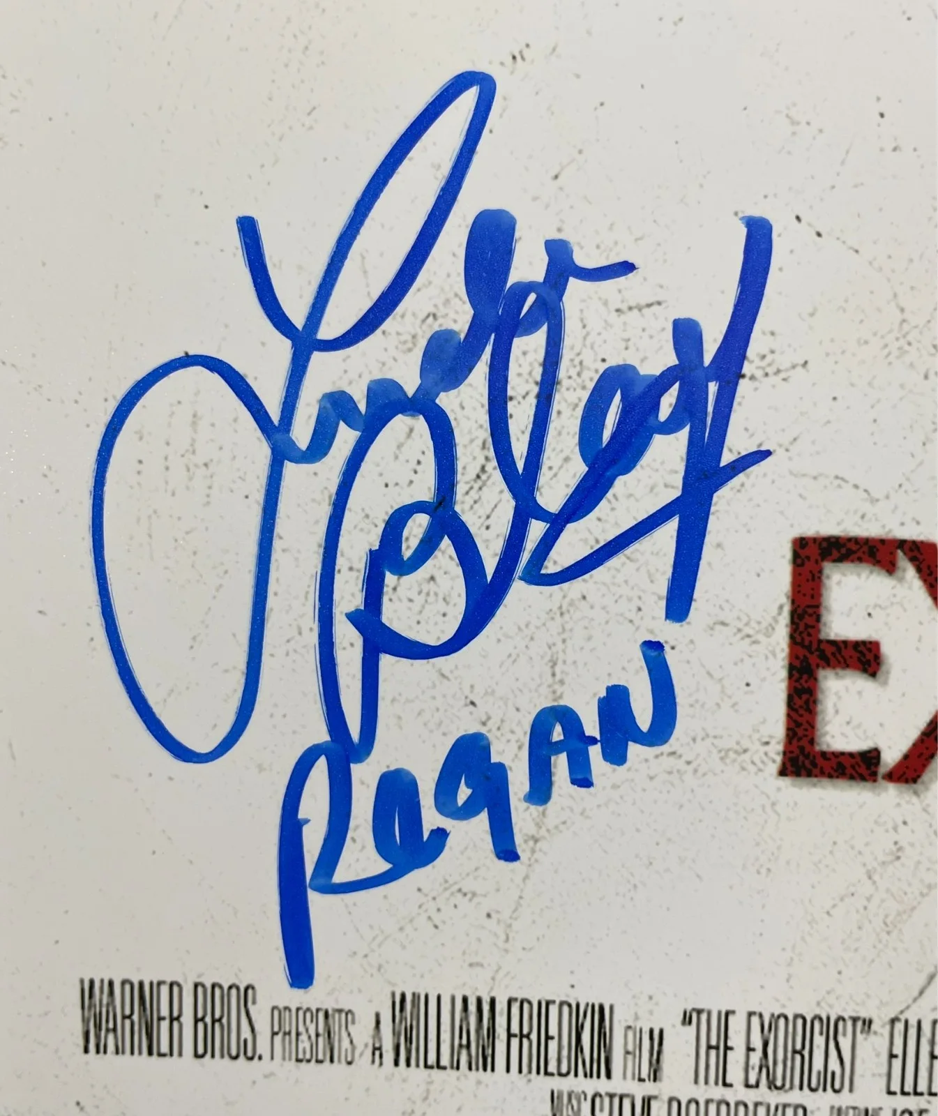 Linda Blair — Linda Blair Signed The Exorcist 11x17 Movie Poster Authentic Autograph JSA COA, image 2