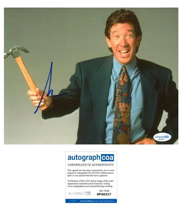 Tim Allen — Tim Allen "Home Improvement" AUTOGRAPH Signed 'Tim Taylor' 8x10 Photo B ACOA
