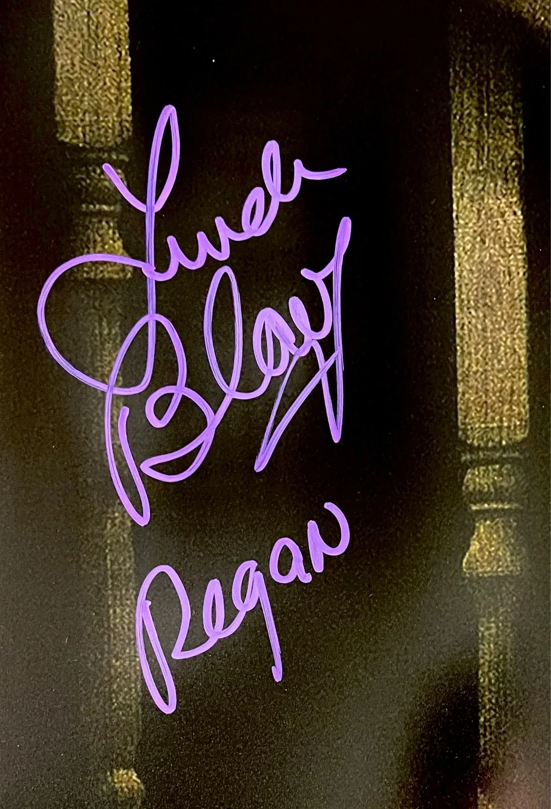 Linda Blair — Linda Blair Signed The Exorcist 11x17 Movie Poster Authentic Autograph JSA COA, изображение 2