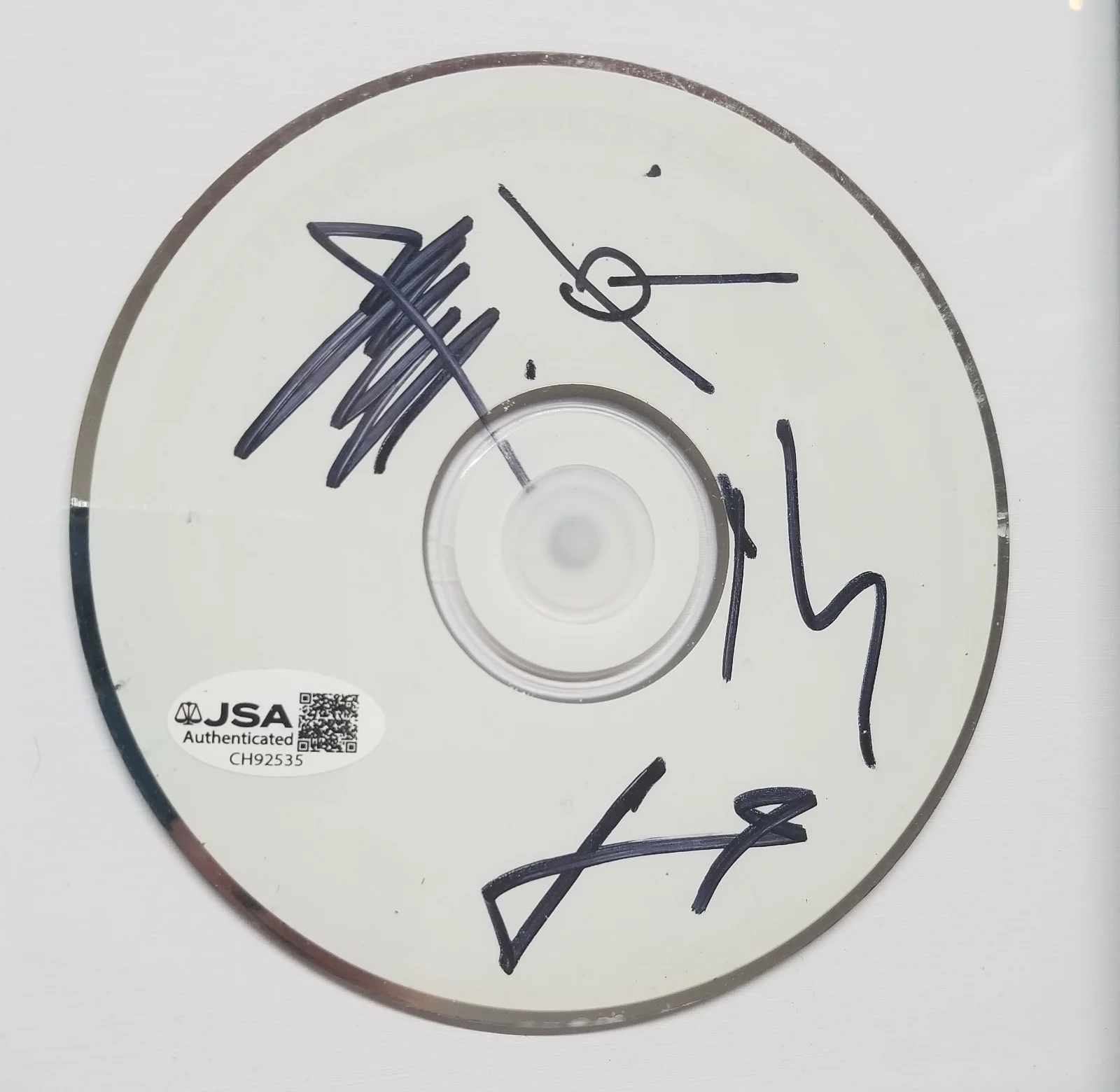 Thirty Seconds To Mars hand SIGNED Beautiful Life CD Framed Display #1 JSA COA, image 2