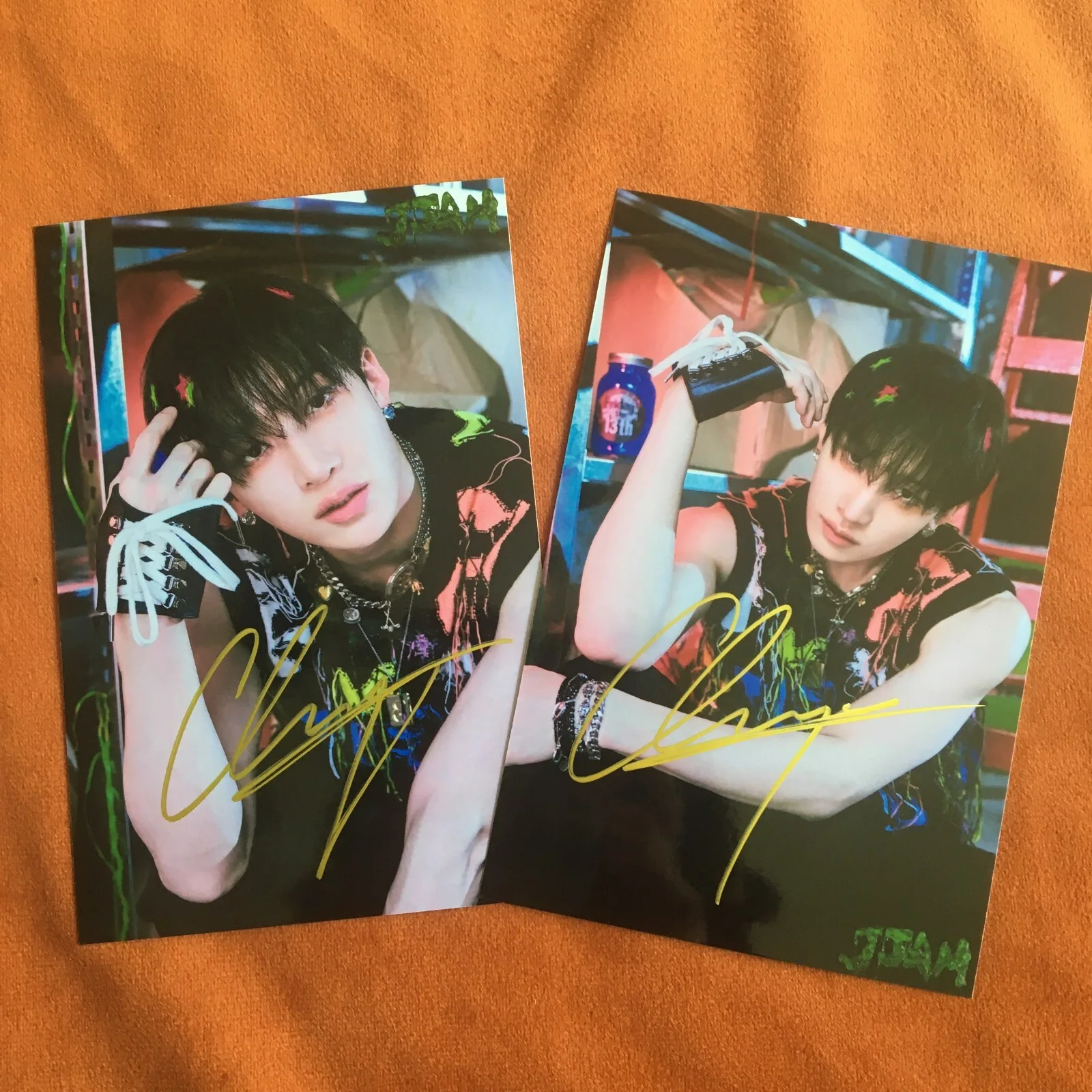SALE Stray Kids BANG CHAN Photo JJAM Autographed K-POP Collection 4*6 2024, изображение 2