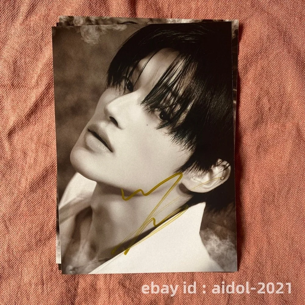 ATEEZ Wooyoung Autographed Photo Golden Hour Part4 5*7 K-POP Collection 2026, изображение 3