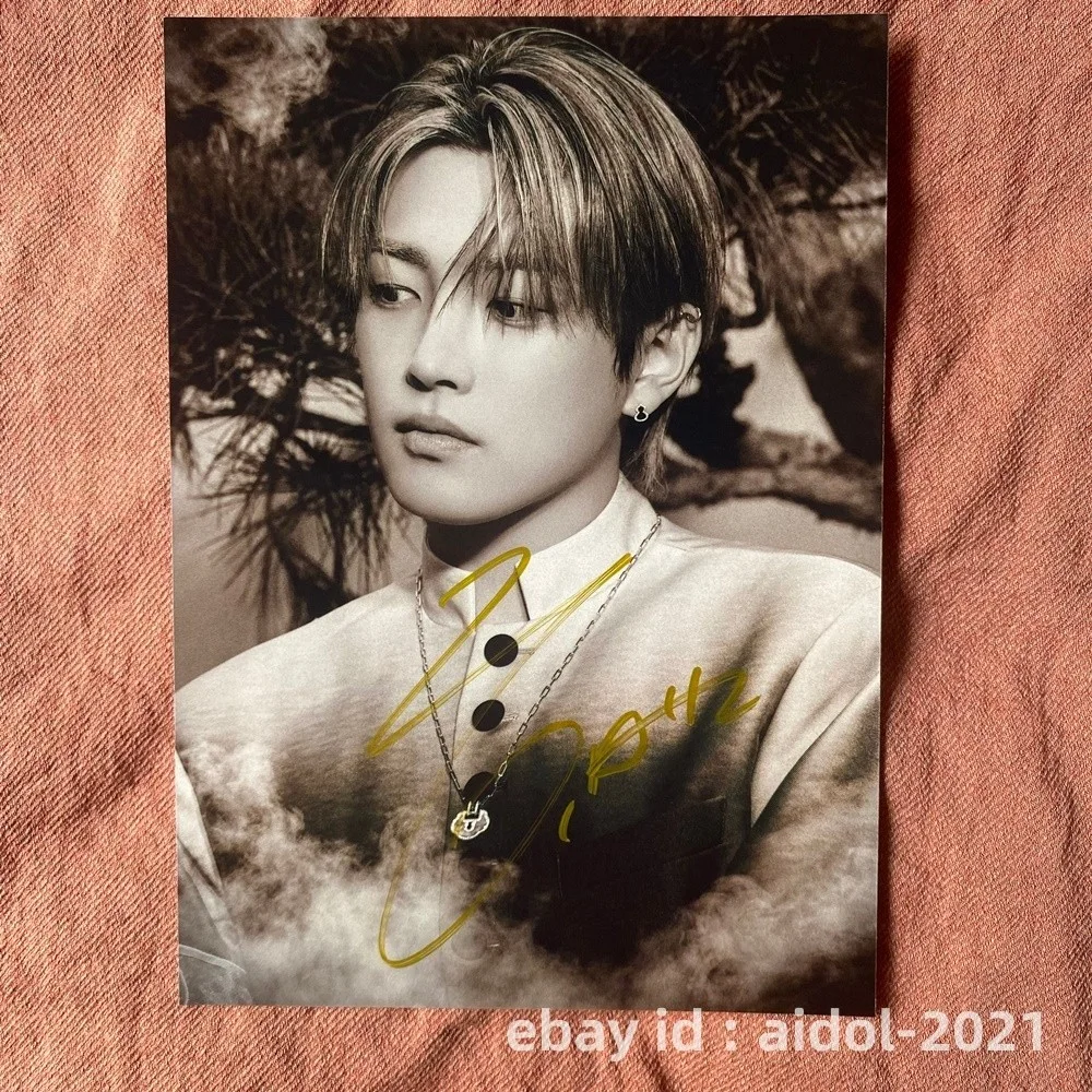 ATEEZ Hongjong Autographed Photo Golden Hour Part4 5*7 K-POP Collection 2026, изображение 4