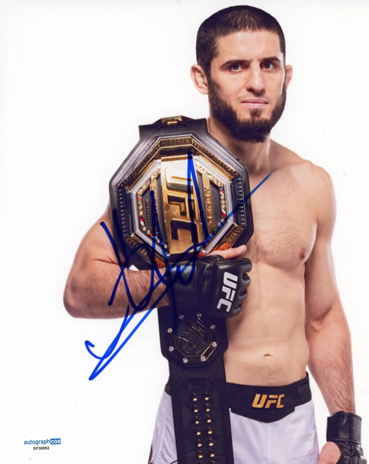 Islam Makhachev — Islam Makhachev AUTOGRAPH Signed UFC Fighter MMA Autographed 8x10 Photo ACOA, изображение 2