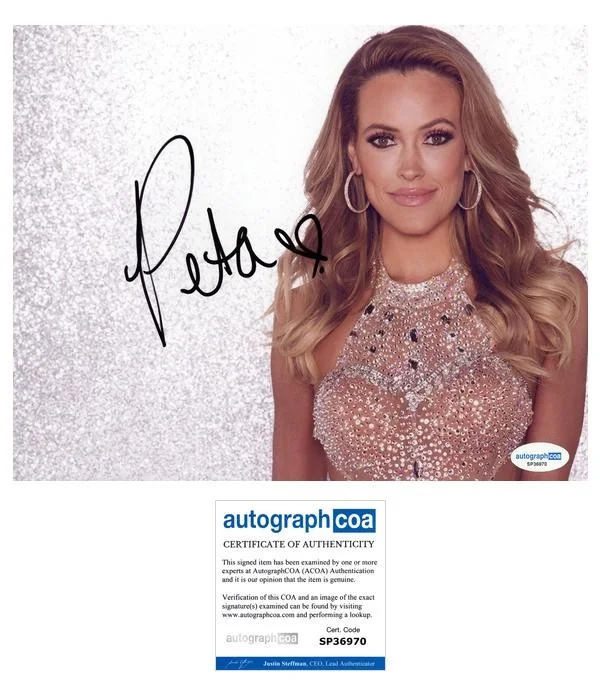 Peta Murgatroyd — Peta Murgatroyd "Dancing with the Stars" AUTOGRAPH Signed 8x10 Photo ACOA