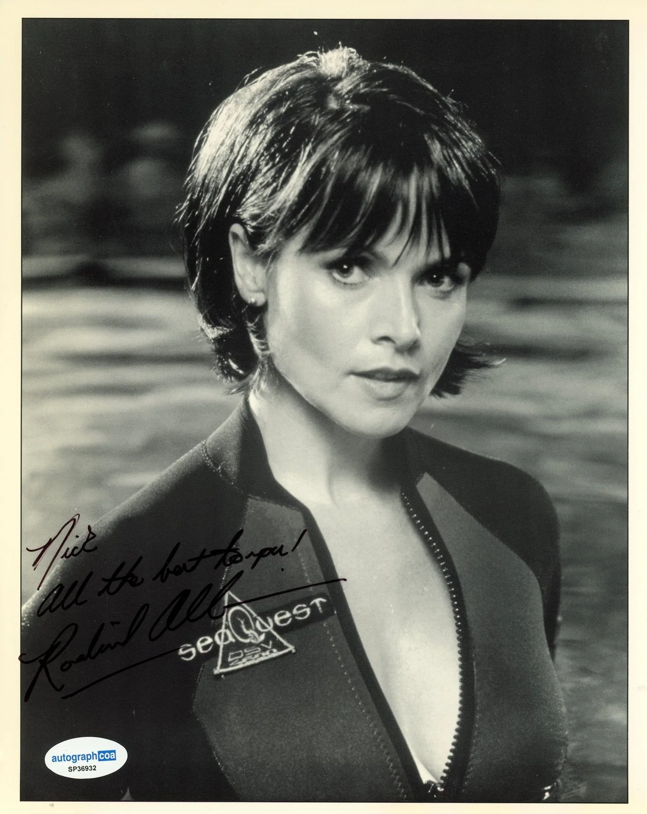 Rosalind Allen — Rosalind Allen "SeaQuest 2032" AUTOGRAPH Signed 'Wendy' 8x10 Photo 'To Nick', изображение 2