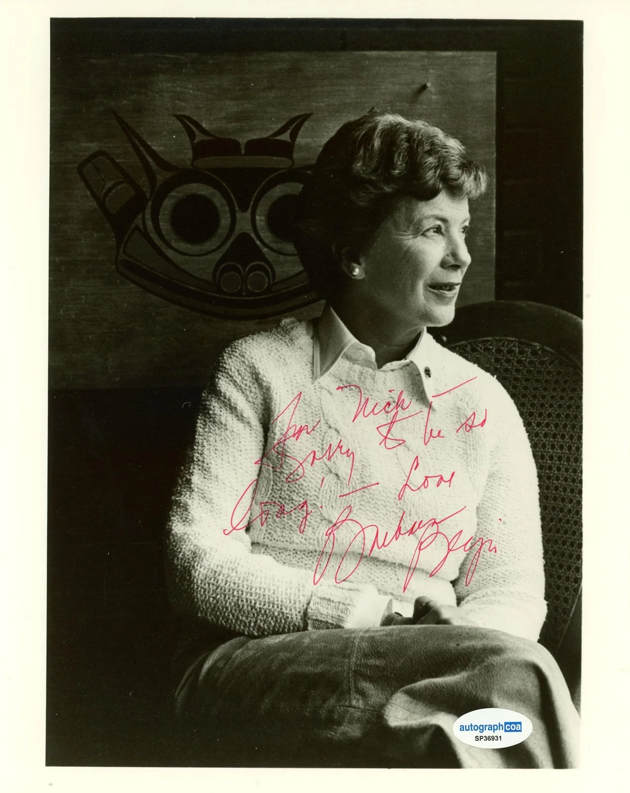 Barbara Berjer — Barbara Berjer "Another World" AUTOGRAPH Signed 8x10 Photo 'To Nick' ACOA, image 2
