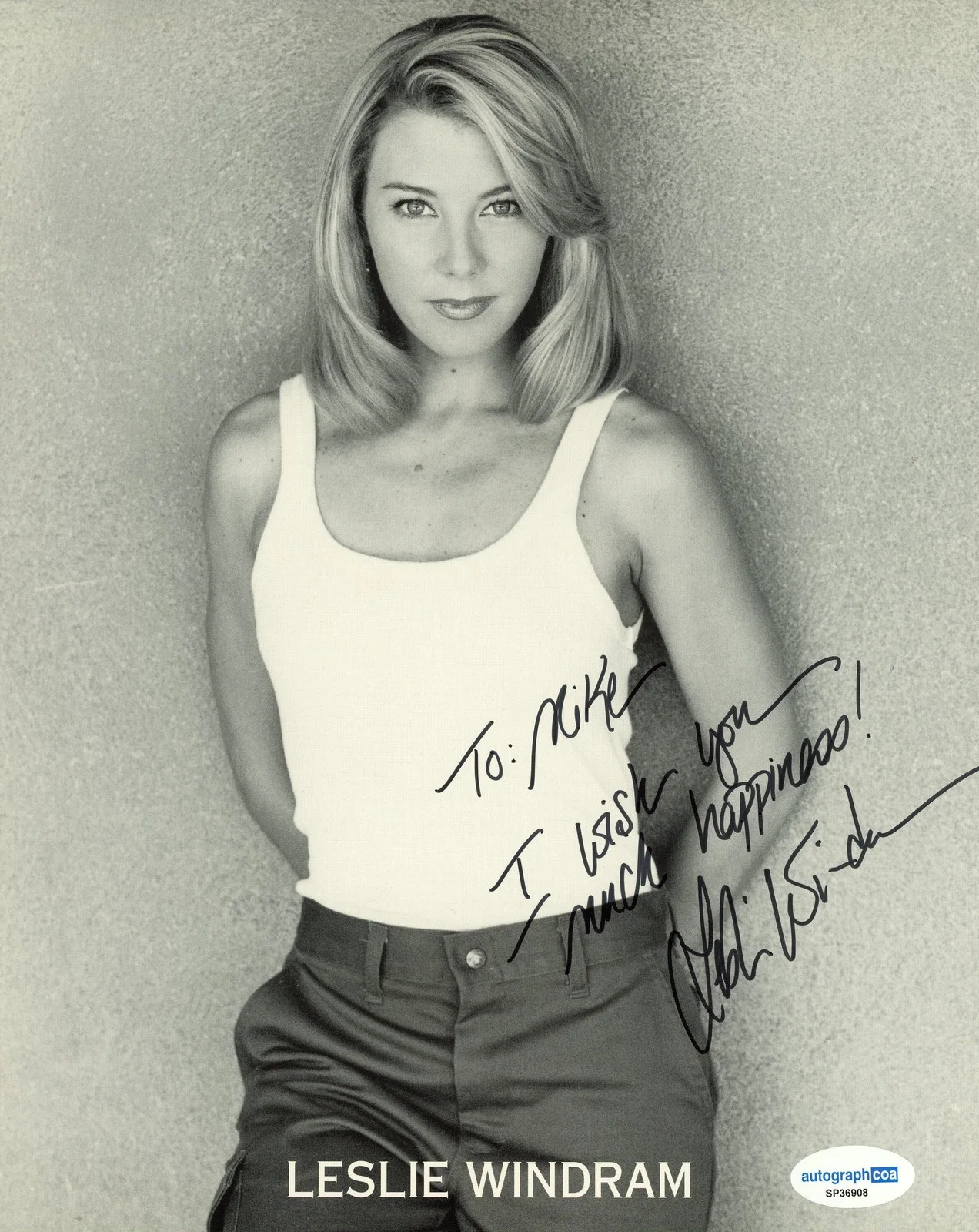 Leslie Windram — Leslie Windram "Everybody Loves Raymond" AUTOGRAPH Signed 8x10 Photo 'To Mike', изображение 2